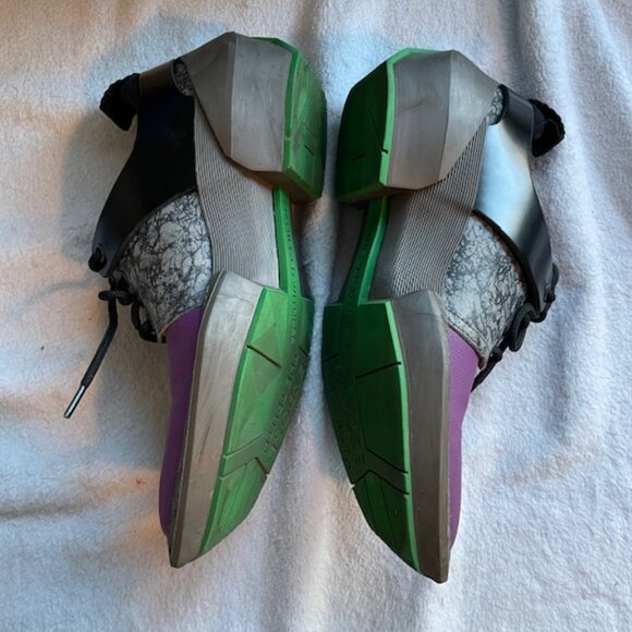 John Fluevog Manifold Omni Purple Green Mens 5 Womens 7 Sold out RARE Festival - Picture 3 of 14